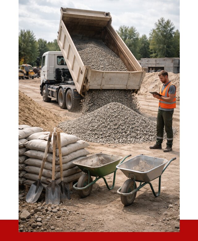 Доставка нерудных материалов в Невинномысске от 1227 руб. | ПРОНЕРУДНвн