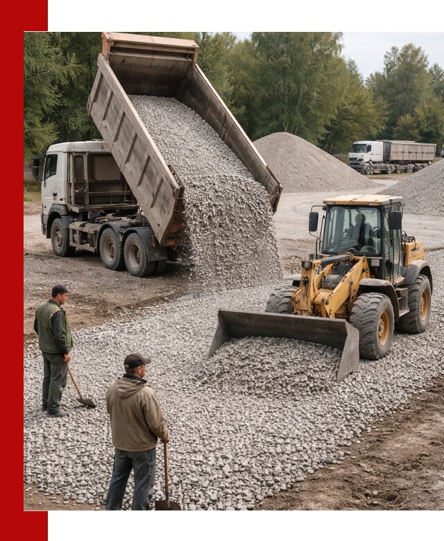 Купить гравийный щебень фракция 20-40 в Невинномысске с доставкой