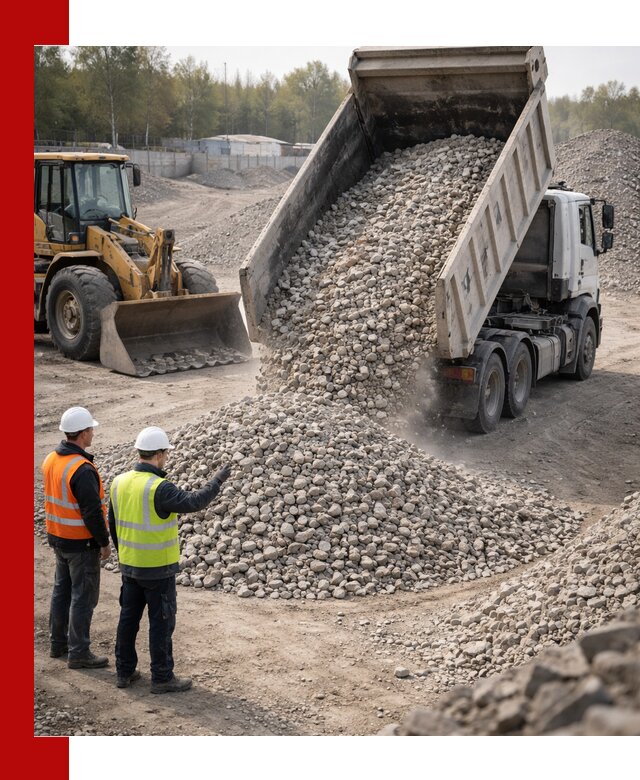 Вторичный щебень фракция 40–70 доставка в Невинномысске