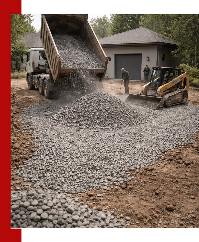 Щебень для парковки в Невинномысске: доставка и укладка качественного материала