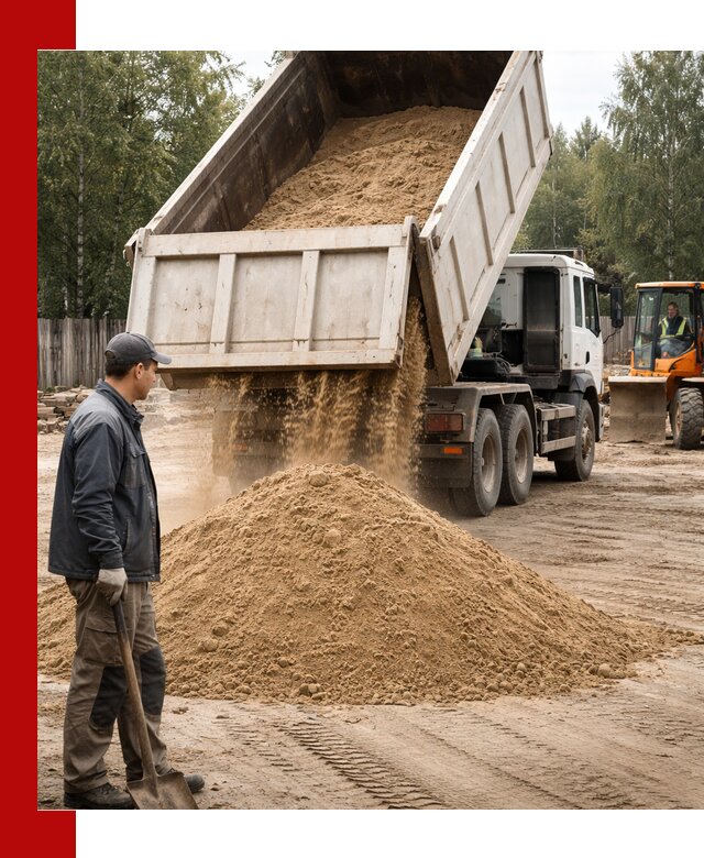 Доставка и продажа песка с разгрузкой в Невинномысске