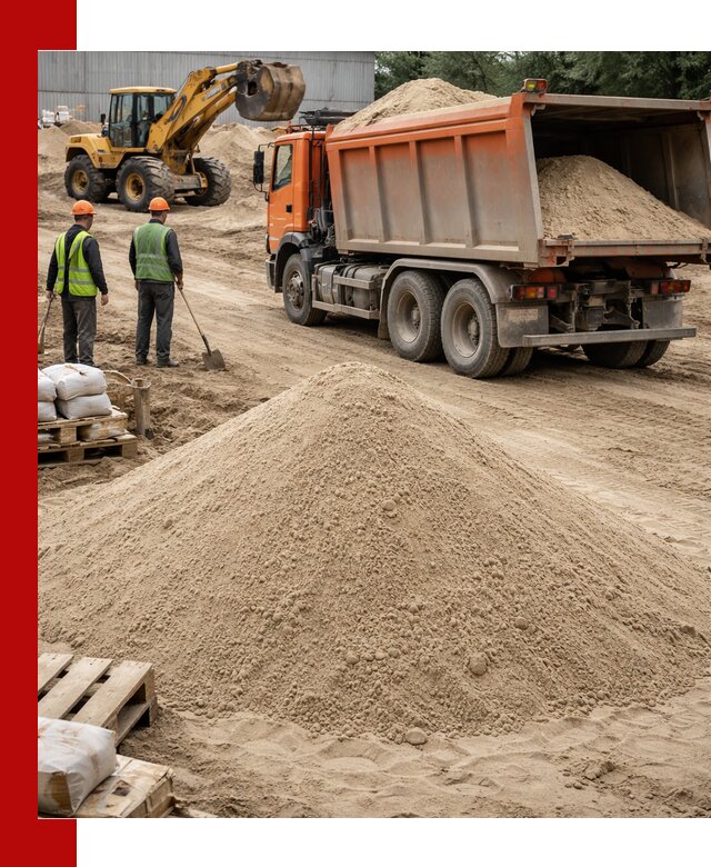 Доставка и продажа мытого речного песка в Невинномысске