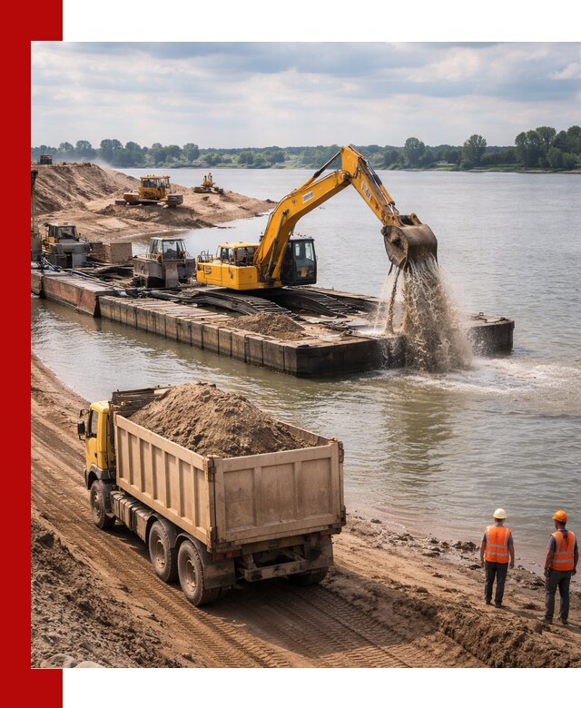 Намывной песок с доставкой в Невинномысске оптом и в розницу