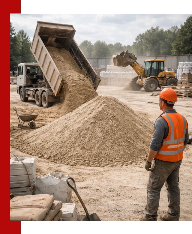 Доставка строительного песка с самосвалом в Невинномысске