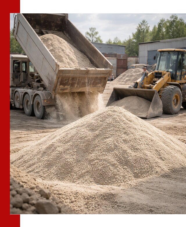 Кварцевый песок с доставкой в Невинномысске для строительных работ