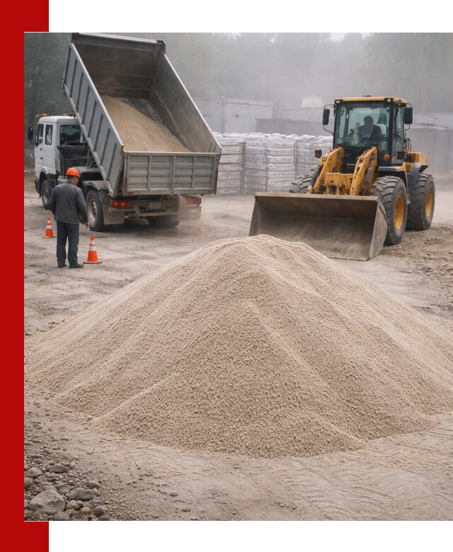 Кварцевый песок фракция 0–8 для стройработ в Невинномысске
