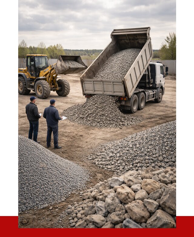 Гравий и камень с доставкой в Невинномысске от 4296 р. - ПРОНЕРУДНвн