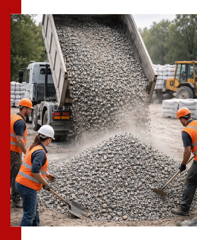 Доставка гравия и камня в Невинномысске оптом и в розницу