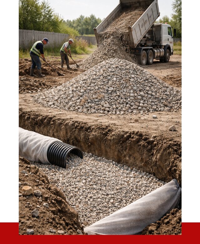 Гравий для дренажа в Невинномысске от 2250 р., доставка ПРОНЕРУДНвн