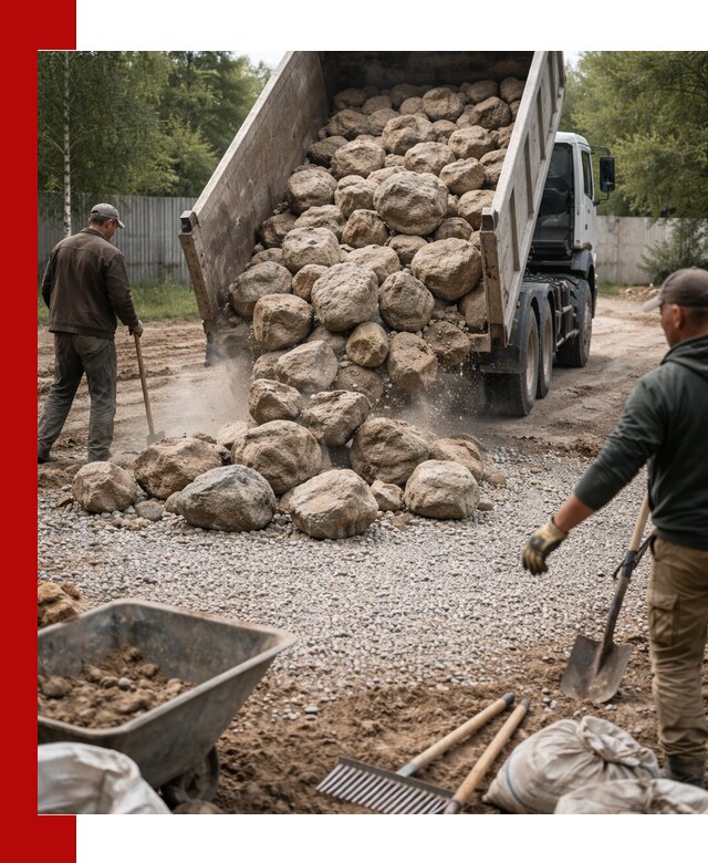 Доставка и укладка булыжника в Невинномысске