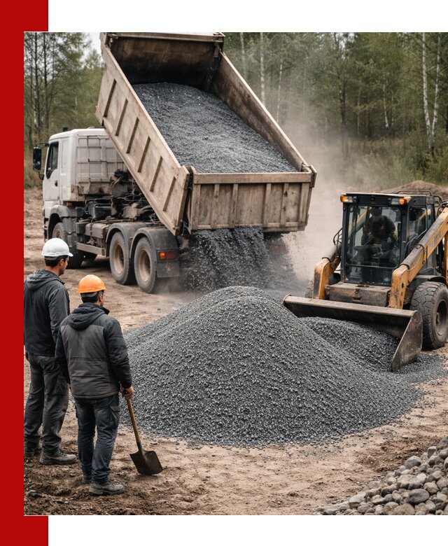 Гранитный отсев 0-5 с доставкой и разгрузкой в Невинномысске