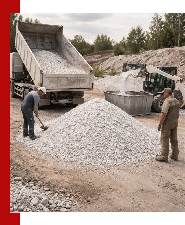 Доставка и продажа белой мраморной крошки в Невинномысске