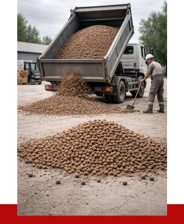 Керамзит с доставкой в Невинномысске от 4296 р. за м3 | ПРОНЕРУДНвн