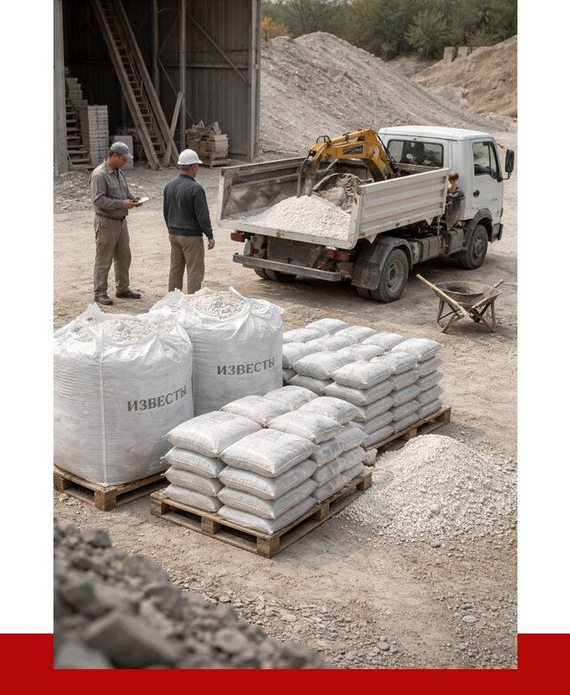 Известь строительная в Невинномысске с доставкой от 4296 р. | ПРОНЕРУДНвн