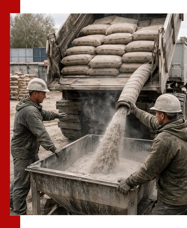 Доставка цемента М400 в Невинномысске оптом и в розницу