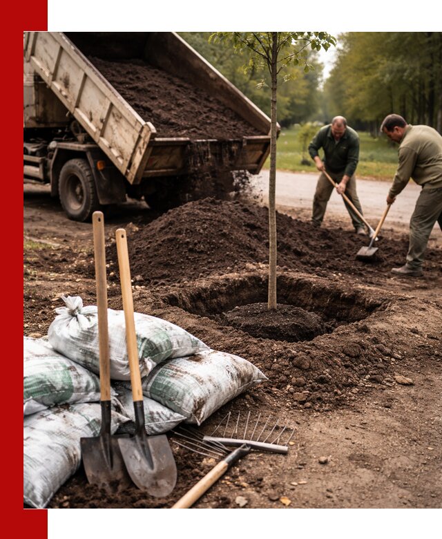 Грунт для посадки деревьев в Невинномысске — доставка и подготовка почвы