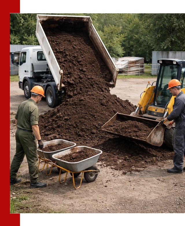 Доставка торфо-земляной смеси в Невинномысске для огорода и ландшафта