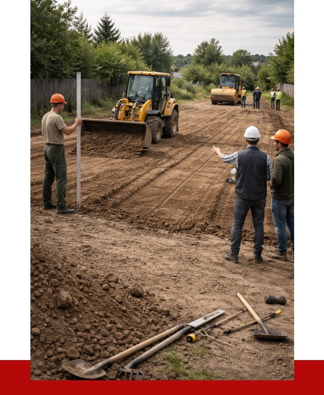 Планировка участка грунтом в Невинномысске от 4603 р ПРОНЕРУДНвн