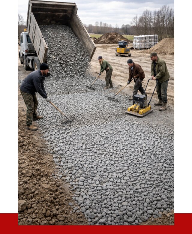 Устройство щебеночной подушки в Невинномысске от 4603 р. ПРОНЕРУДНвн